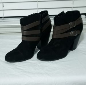 Carlos Santana Black Booties